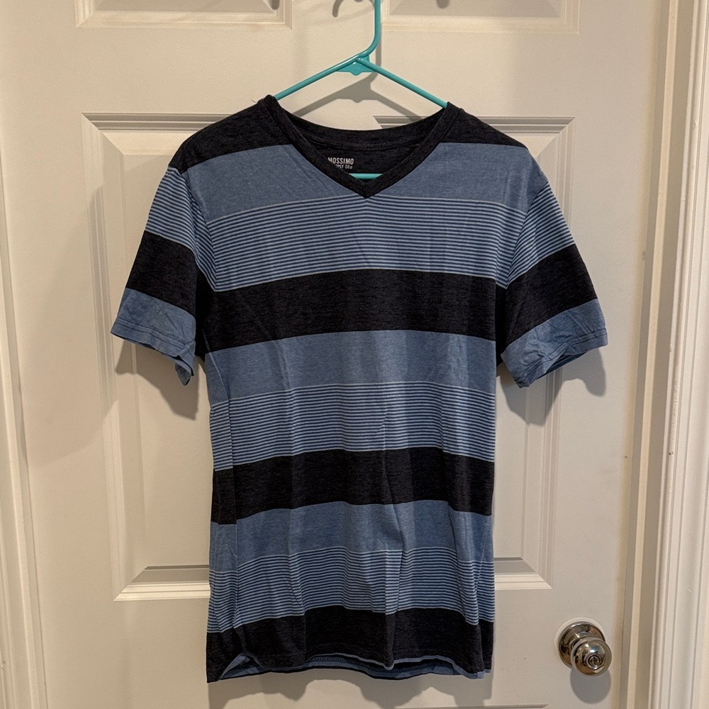 Mossimo Supply Co. Blue and Black Striped Tee